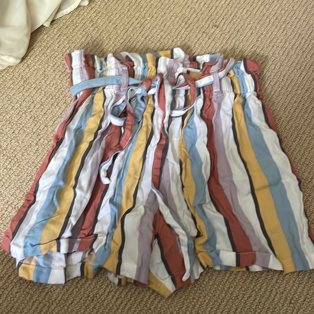 Hollis yet ultra high rise shorts with belt